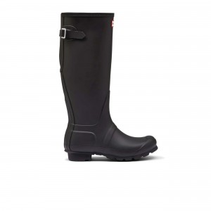 Black Hunter Original Back Adjustable Tall Rain Boots Rain Boots | ELDSNC-108