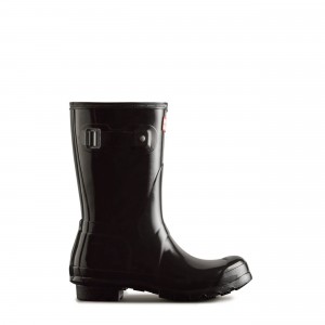 Black Hunter Original Short Gloss Rain Boots Short Boots | POEGRA-536