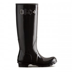 Black Hunter Original Tall Gloss Rain Boots Rain Boots | RKTAVP-167