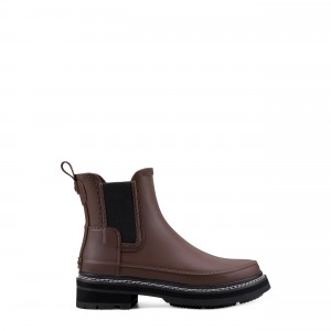 Brown / Black Hunter Refined Chelsea Boots Ankle Boots | WSGKID-701