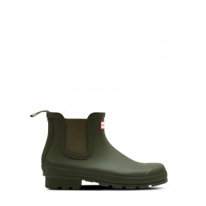 Dark Olive Hunter Original Chelsea Boots Ankle Boots | XLZGEK-175