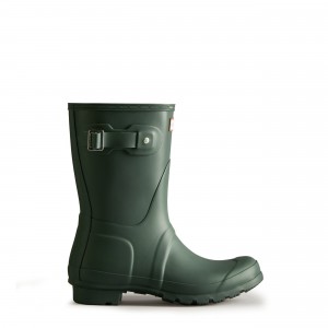 Green Hunter Original Short Rain Boots Short Boots | UZHVIN-152