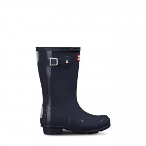 Navy Hunter Original Gloss Rain Boots Rain Boots | VJXYZA-072