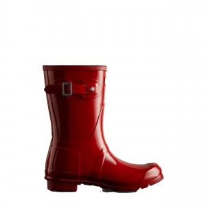 Red Hunter Original Short Gloss Rain Boots Rain Boots | IBHQLU-537