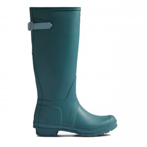 Turquoise / Blue Hunter Original Back Adjustable Tall Rain Boots Rain Boots | SEYOTP-921