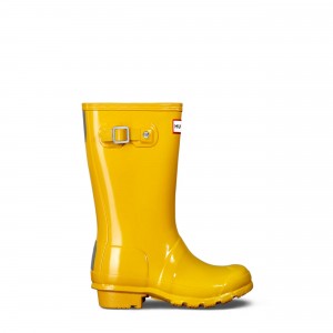 Yellow Hunter Original Gloss Rain Boots Rain Boots | XLDUMF-175