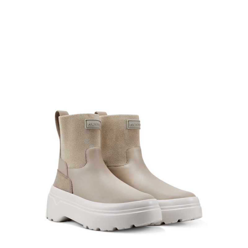 Alloy/Cast Hunter Flatform Chelsea Boots Ankle Boots | HXTDNS-683