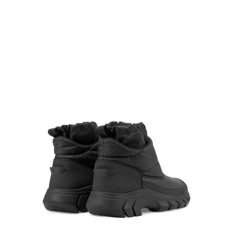 Black Hunter Ankle Zip Snow Boots Snow Boots | KOBNEP-450