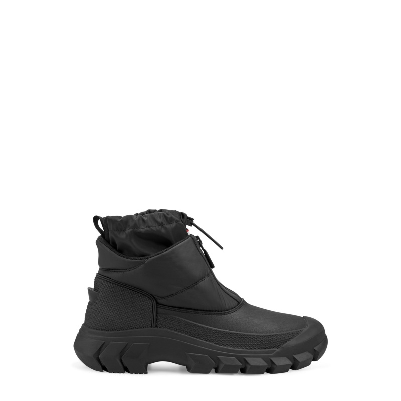 Black Hunter Ankle Zip Snow Boots Snow Boots | KOBNEP-450