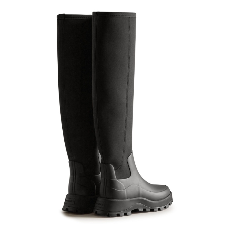 Black Hunter City Explorer Neoprene Tall Rain Boots Rain Boots | DYKFXP-746