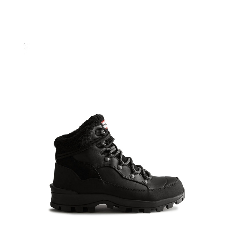 Black Hunter Explorer Insulated Lace-Up Commando Boots Insulated Boots | ZIWCNS-374