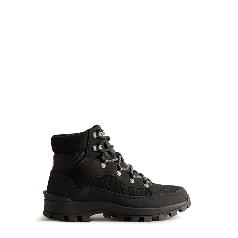 Black Hunter Explorer Insulated Lace-Up Commando Boots Insulated Boots | XFAQHS-168