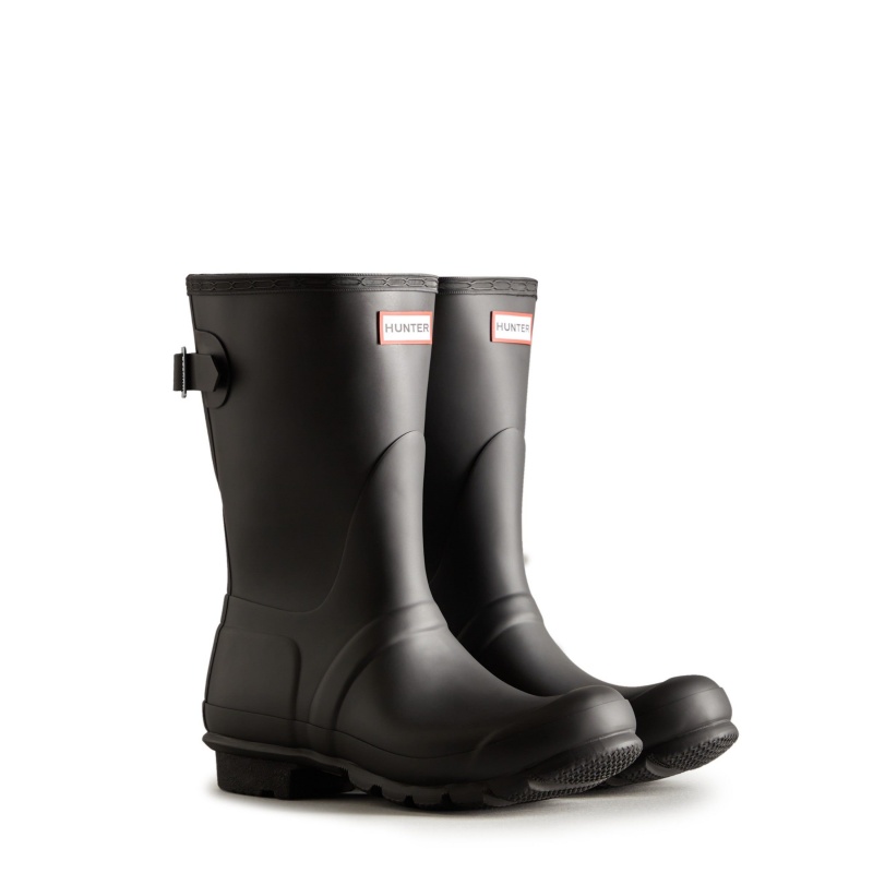 Black Hunter Original Back Adjustable Short Rain Boots Short Boots | ITKNEH-285