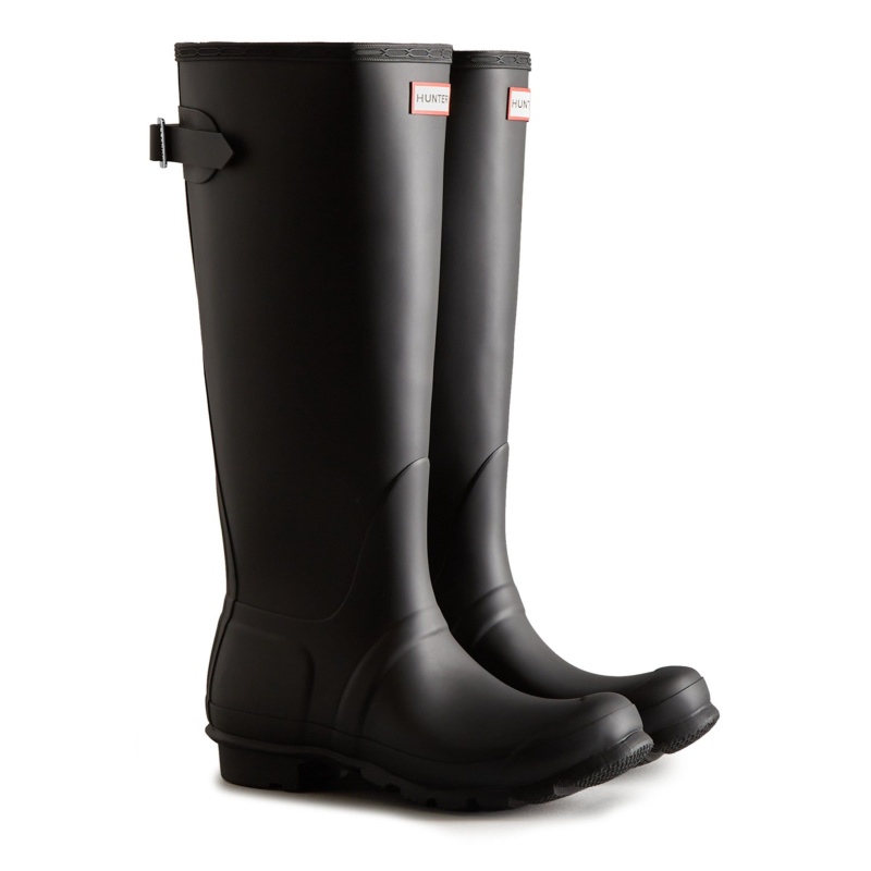 Black Hunter Original Back Adjustable Tall Rain Boots Tall Boots | QHYZNE-980