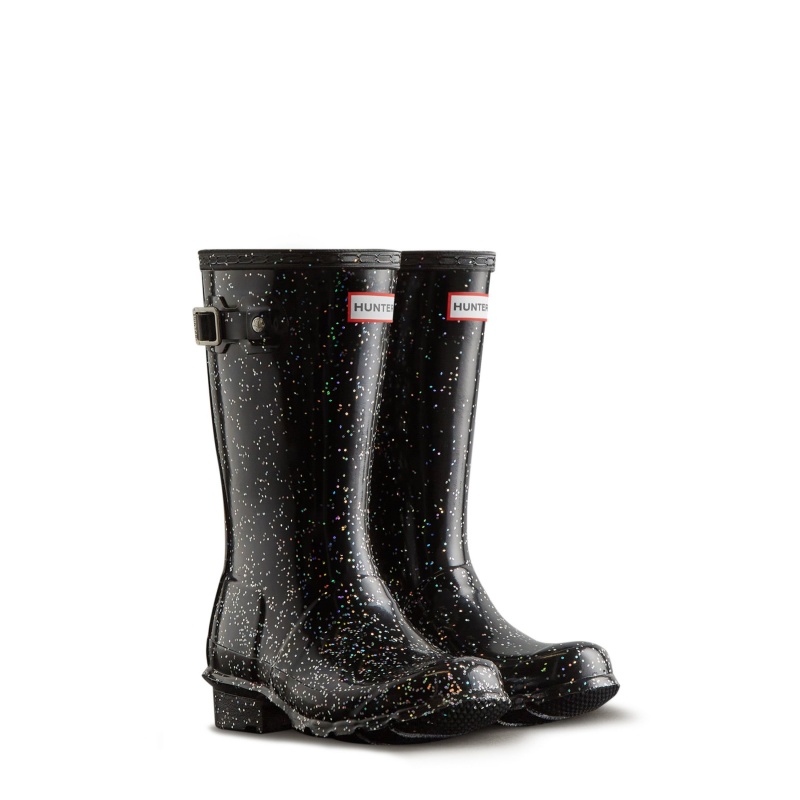 Black Hunter Original Giant Glitter Rain Boots Rain Boots | GZDSHQ-327