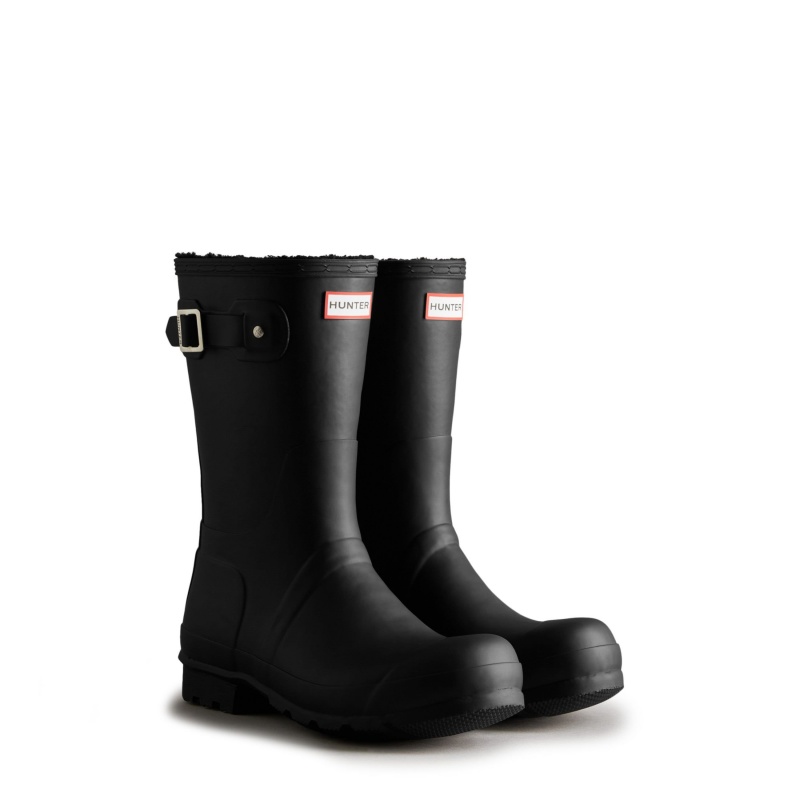 Black Hunter Original Insulated Short Rain Boots Snow Boots | FMGDXU-472