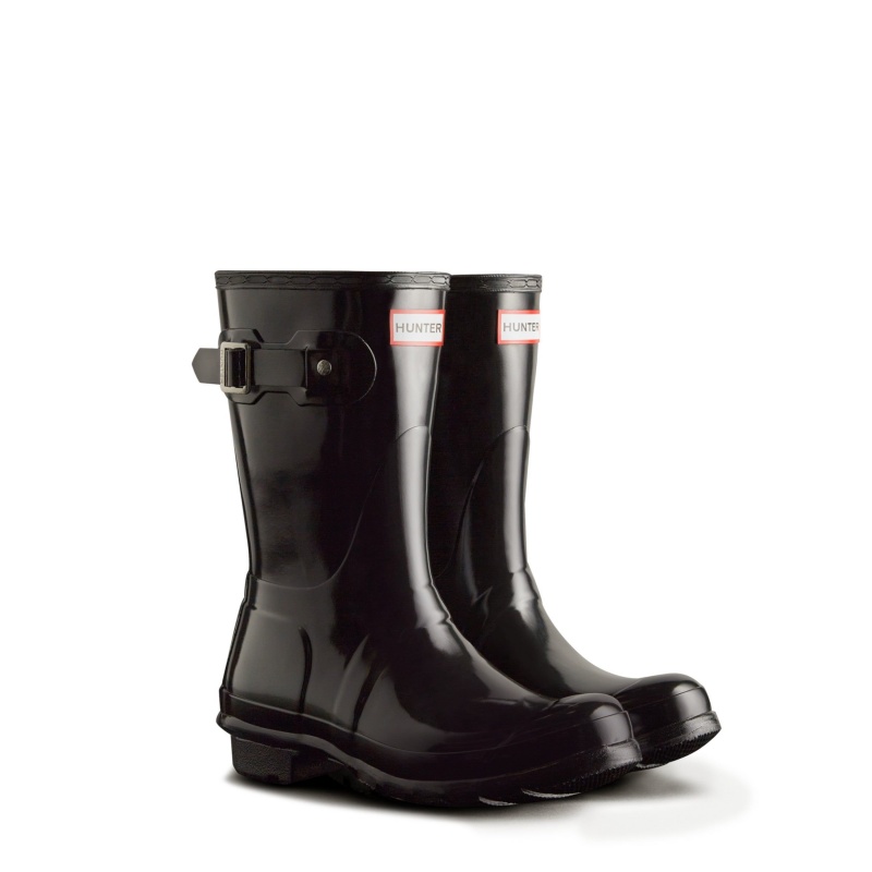 Black Hunter Original Short Gloss Rain Boots Short Boots | POEGRA-536