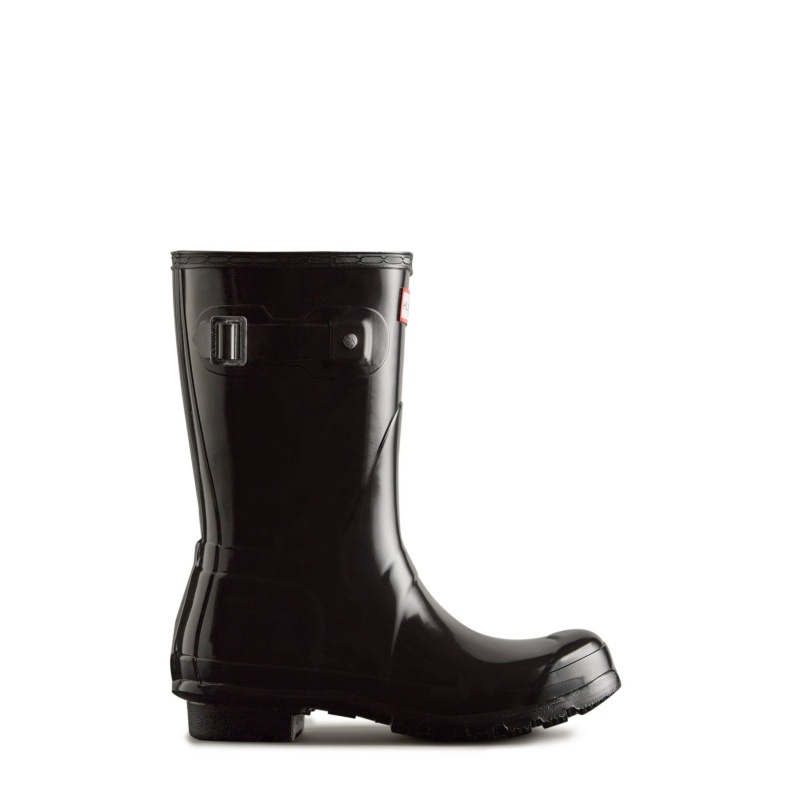 Black Hunter Original Short Gloss Rain Boots Rain Boots | KHNXTG-659