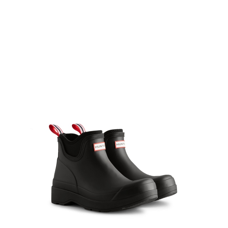 Black Hunter PLAY Neoprene Rain Boots Ankle Boots | PVZWYO-691