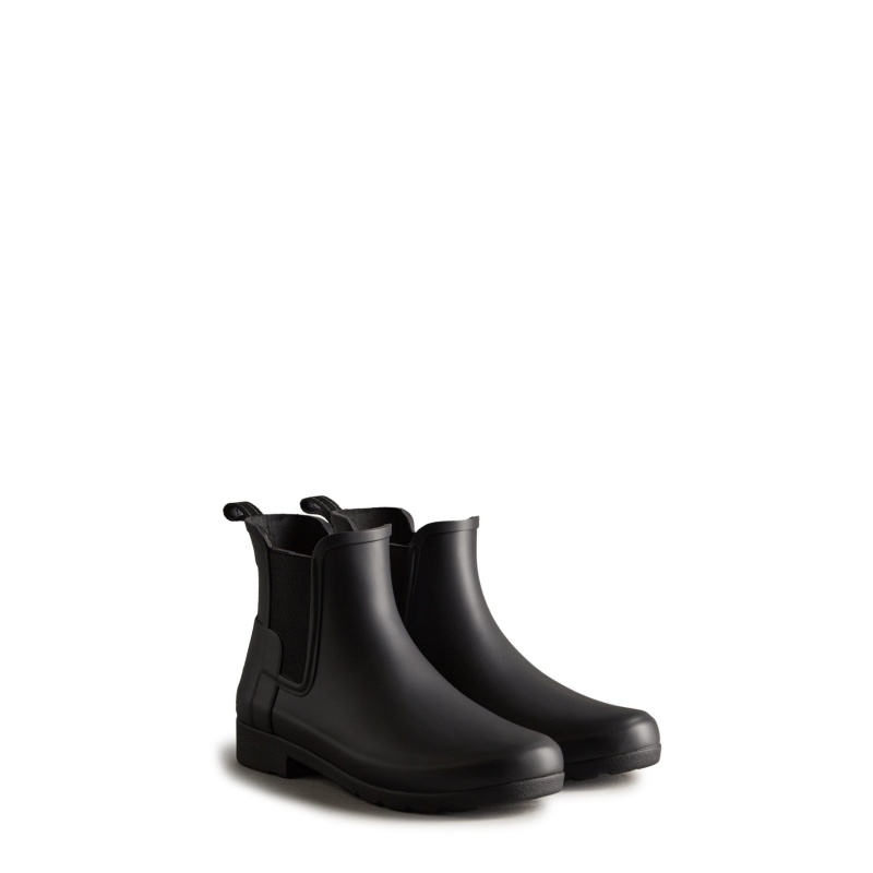 Black Hunter Refined Slim Fit Chelsea Boots Ankle Boots | XYMNCW-524