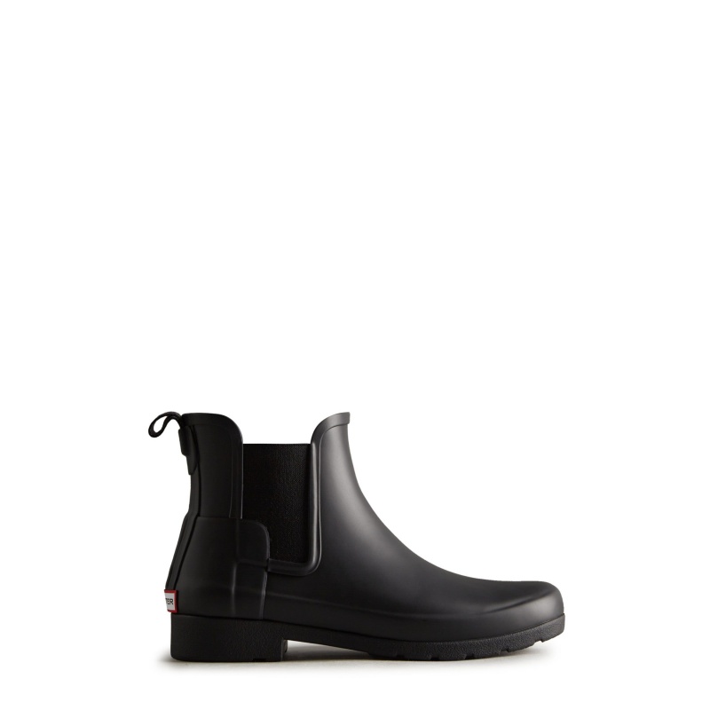 Black Hunter Refined Slim Fit Chelsea Boots Ankle Boots | XYMNCW-524