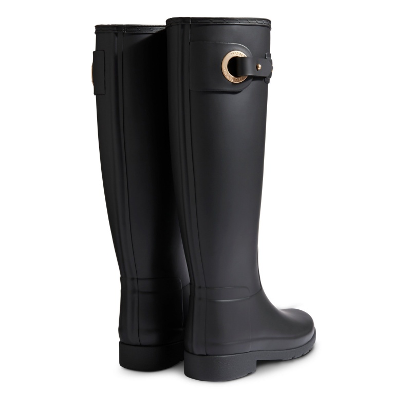 Black Hunter Refined Tall Rain Boots Rain Boots | ZFUQWN-195