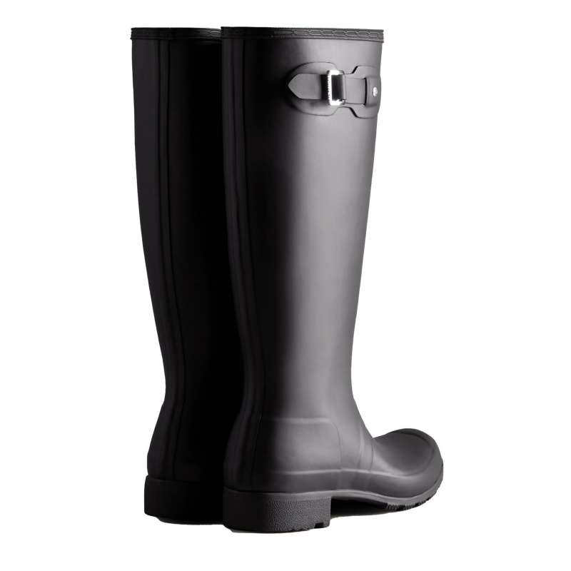 Black Hunter Tour Foldable Tall Rain Boots Rain Boots | GRWDUN-391