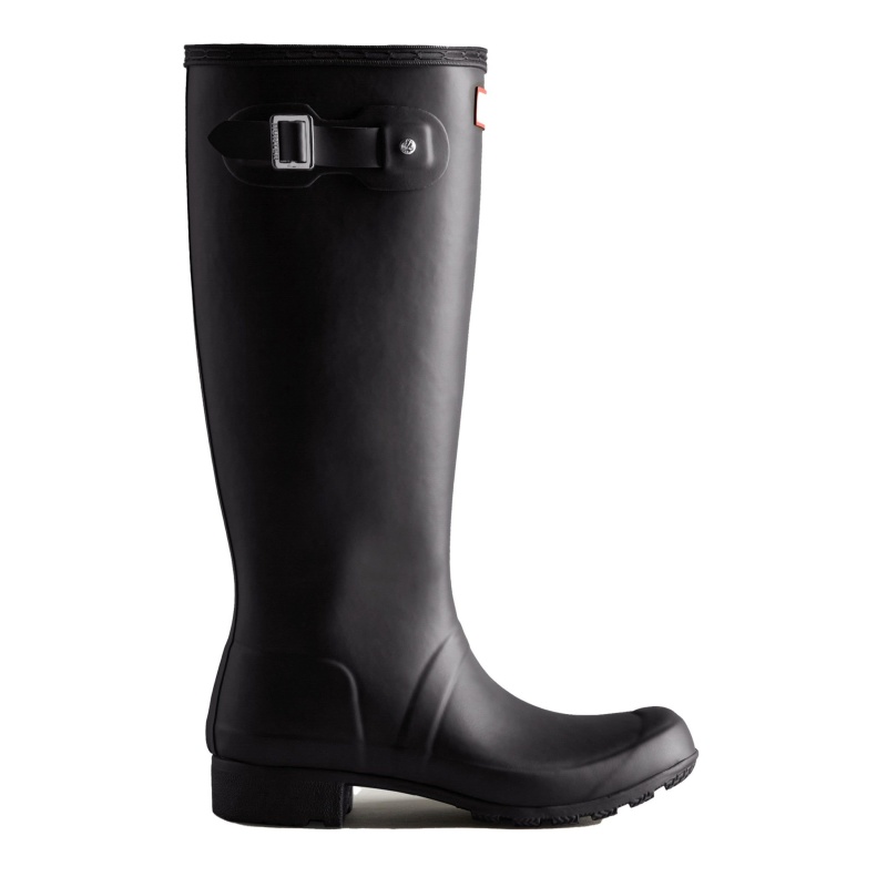 Black Hunter Tour Foldable Tall Rain Boots Rain Boots | GRWDUN-391