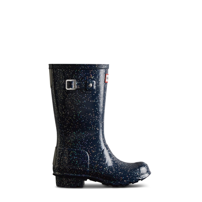 Blue Hunter Original Giant Glitter Rain Boots Rain Boots | OYHXWM-460