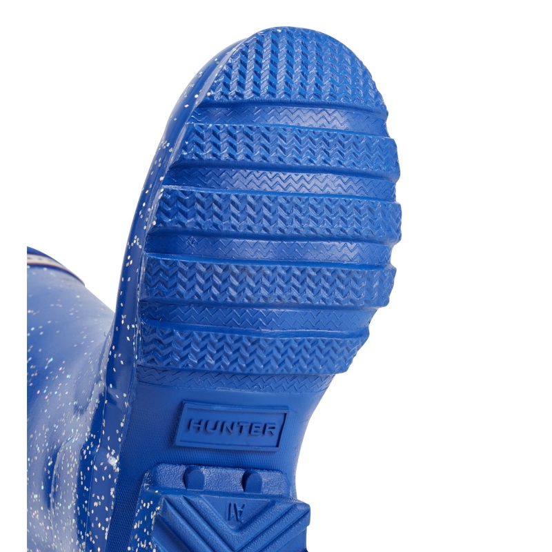 Blue Hunter Original Giant Glitter Rain Boots Rain Boots | NHDJFK-645