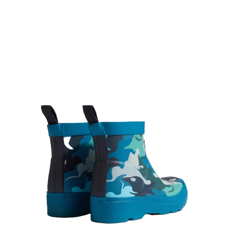 Blue / Navy Hunter PLAY Water Camo Boots Rain Boots | SRQPGX-094