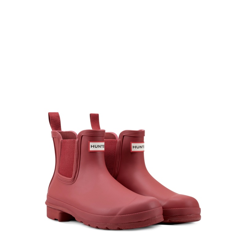 Burgundy Hunter Original Chelsea Boots Ankle Boots | QSODHE-631