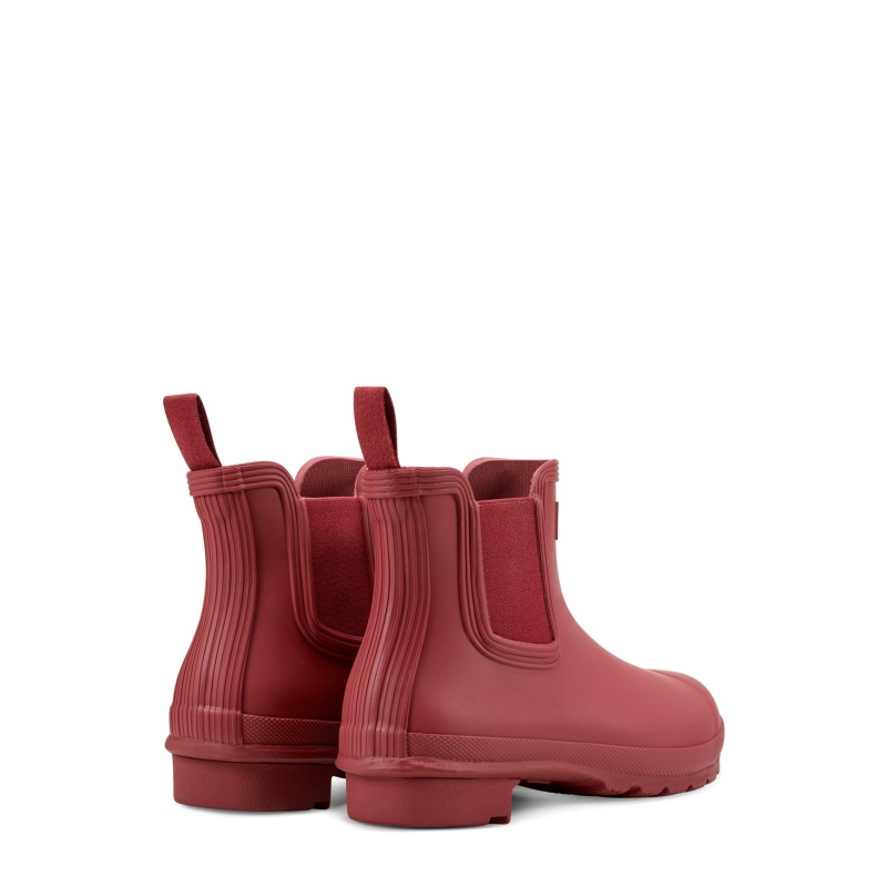 Burgundy Hunter Original Chelsea Boots Ankle Boots | QSODHE-631