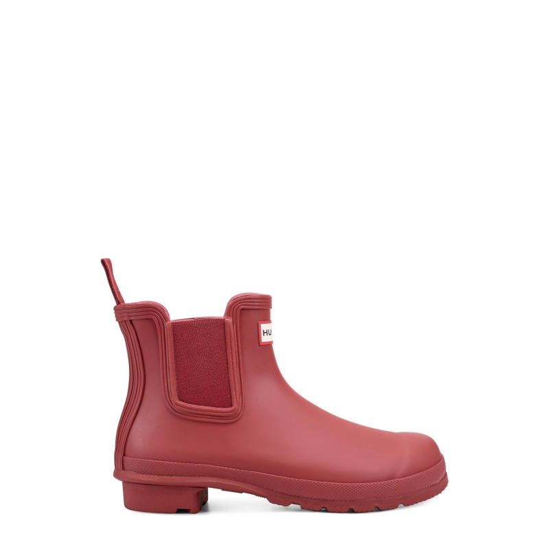 Burgundy Hunter Original Chelsea Boots Ankle Boots | QSODHE-631