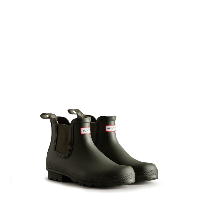 Dark Olive Hunter Original Chelsea Boots Ankle Boots | XLZGEK-175