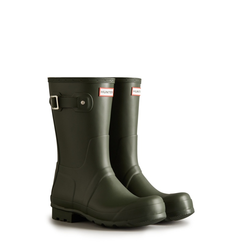 Dark Olive Hunter Original Short Rain Boots Rain Boots | NDJEQC-213