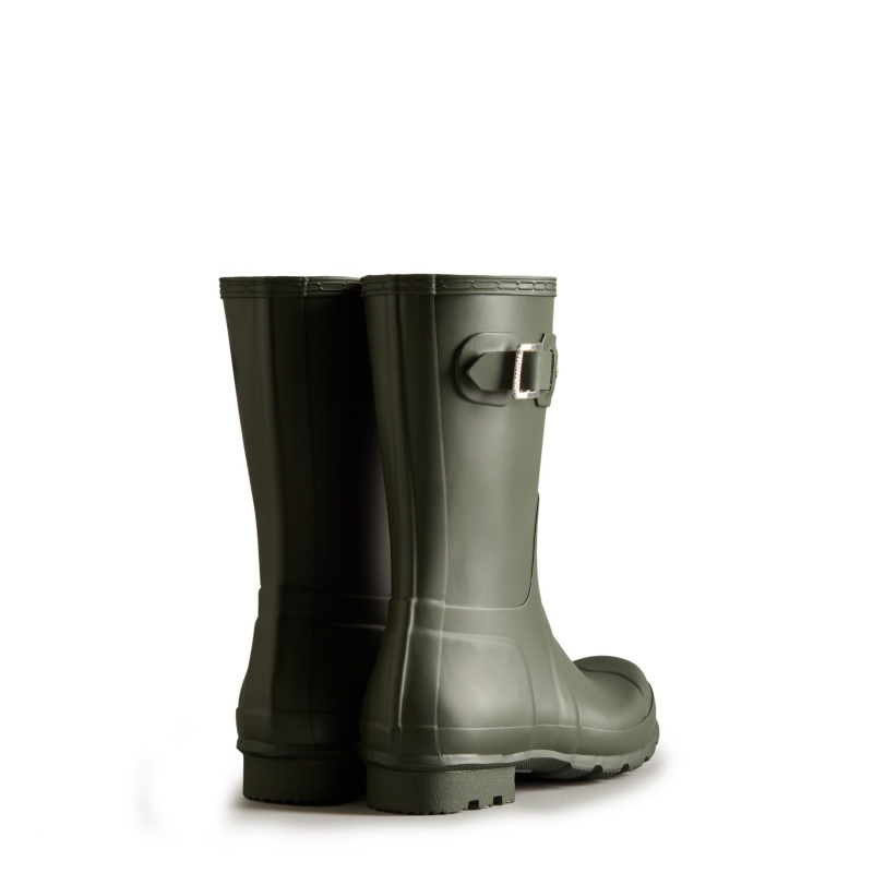 Dark Olive Hunter Original Short Rain Boots Rain Boots | NDJEQC-213