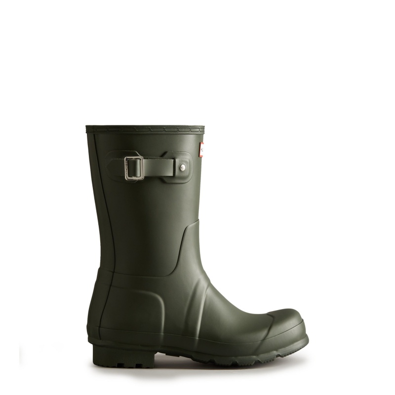 Dark Olive Hunter Original Short Rain Boots Rain Boots | NDJEQC-213