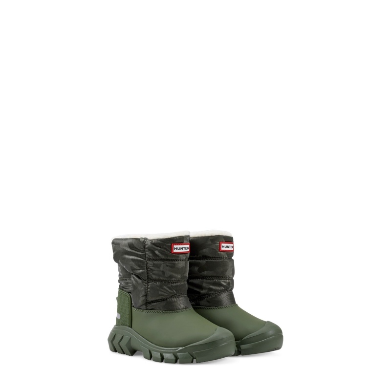 Green Hunter Reflective Camo Snow Boots Snow Boots | FLPOTH-218