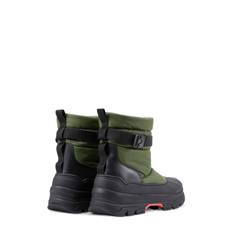 Green / Black Hunter Short Buckle Snow Boots Snow Boots | UCEWOS-701