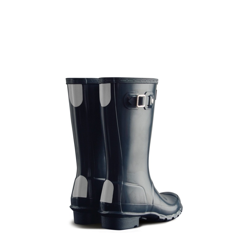 Navy Hunter Original Gloss Rain Boots Rain Boots | VJXYZA-072