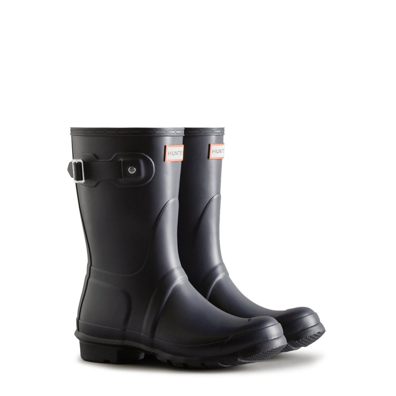 Navy Hunter Original Short Rain Boots Rain Boots | VYLSRD-249