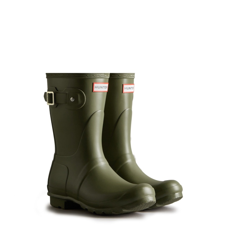 Olive Hunter Original Short Rain Boots Rain Boots | HCWRDZ-312