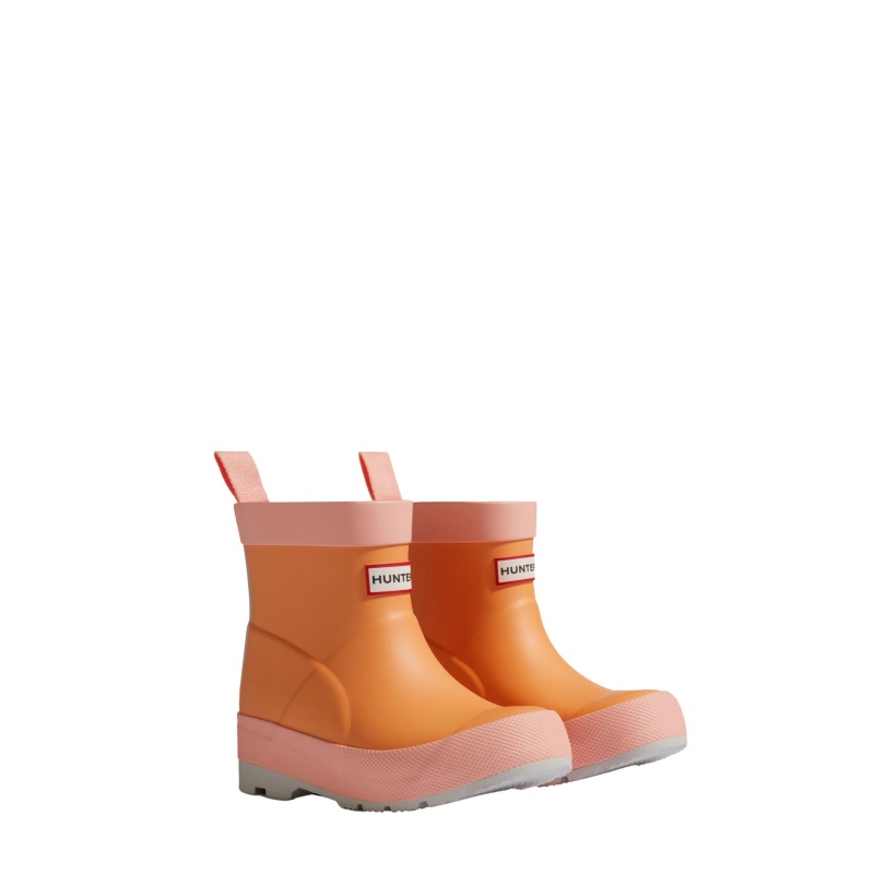 Orange / Pink Hunter PLAY Rain Boots Rain Boots | KFNPIC-283