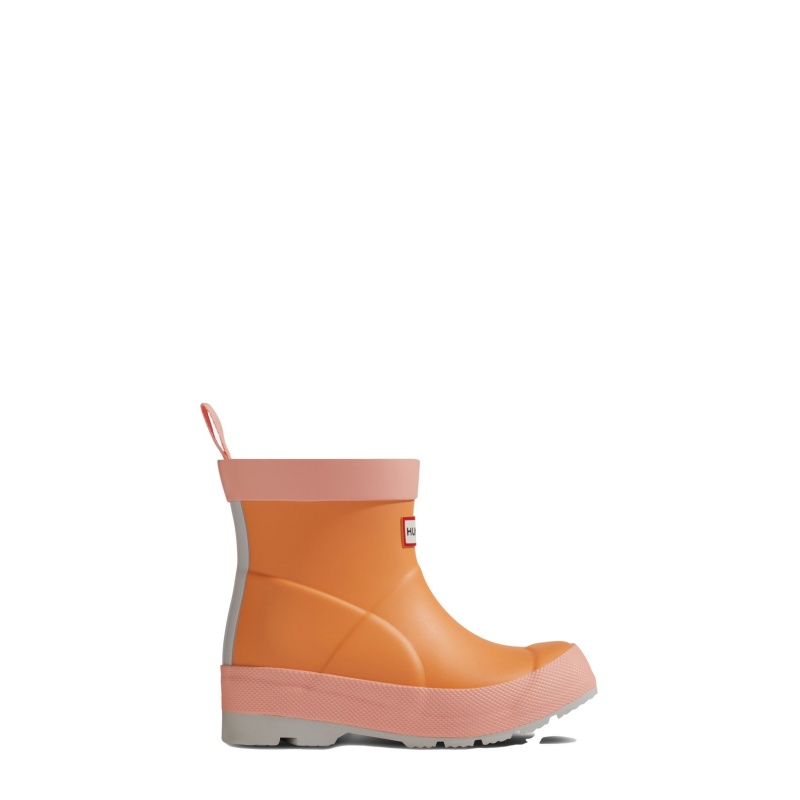 Orange / Pink Hunter PLAY Rain Boots Rain Boots | KFNPIC-283