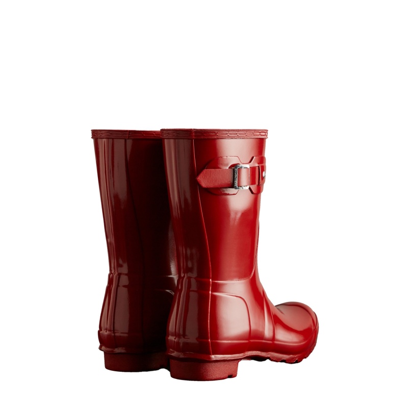 Red Hunter Original Short Gloss Rain Boots Rain Boots | IBHQLU-537