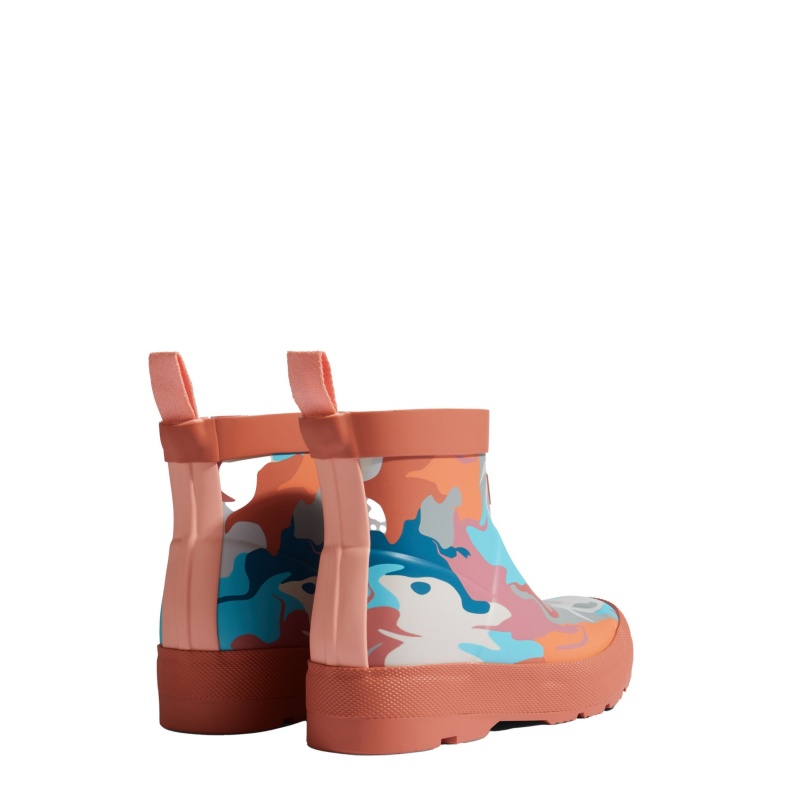 Red / Pink Hunter PLAY Water Camo Boots Rain Boots | OVZUQP-360