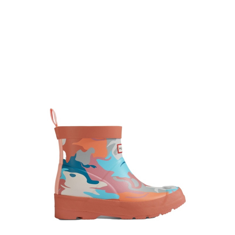 Red / Pink Hunter PLAY Water Camo Boots Rain Boots | OVZUQP-360