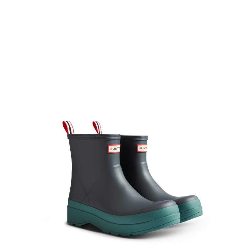 Turquoise Hunter PLAY Short Rain Boots Rain Boots | OCEFNX-259