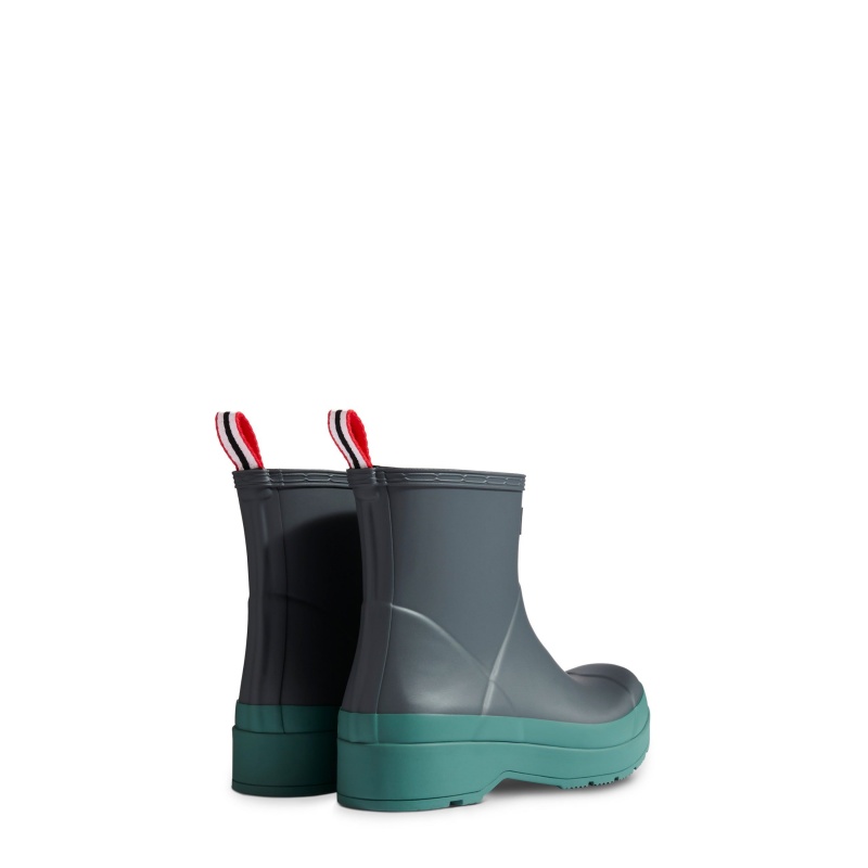 Turquoise Hunter PLAY Short Rain Boots Rain Boots | OCEFNX-259